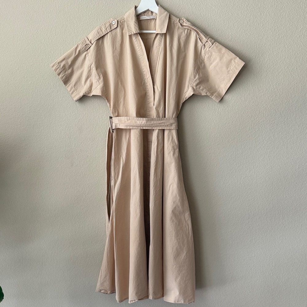 BEYMEN Elegant %100 Cotton Belted Dress